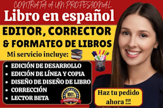 edición y corrección de textos en español para novela de ficción