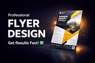 design a professional flyer and poster for your business