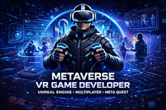 create a metaverse multiplayer game in unreal engine for oculus VR meta quest