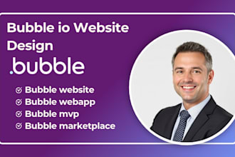 convert bubble website to bubble app develop bubble mvp saas bubble web app