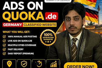 post live ads on quoka germany classified website