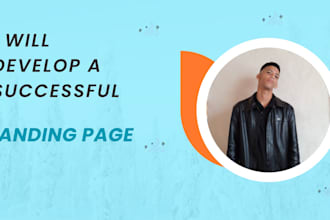 create a landing page for you