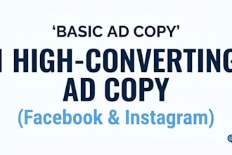 write high converting facebook and instagram ad copy