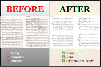 transcribe audio into performance ready sheet music