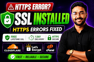 install free SSL certificate and fix https errors