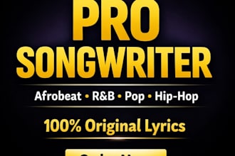 write original song lyrics for your song