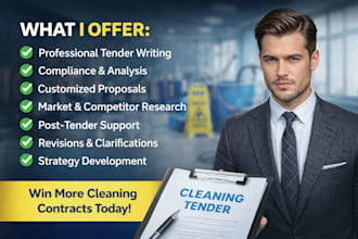 expert cleaning tender proposal writing  win more contracts