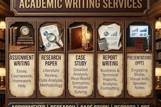be creating professional assignments in all subjects