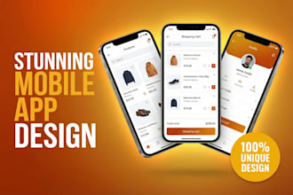 design a mobile app UI UX for your ecommerce business