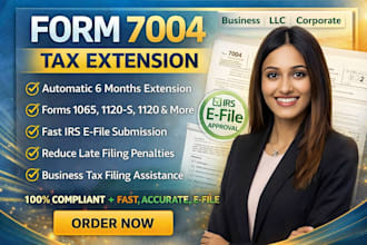 e file irs form 7004 tax extension for llc business tax