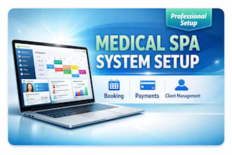 set up and optimize your medical spa CRM, booking and client management system