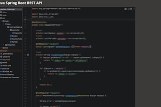 build a rest API using java spring boot