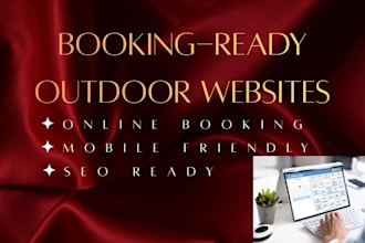 do glamping, rv park, map and campground websites with booking integration