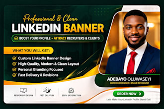 design professional linkedin banner