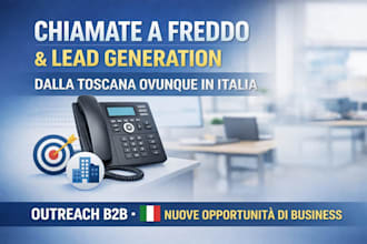handle your cold calling and lead generation project from start to finish b2b