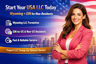 register usa llc formation, ein number in wyoming for us and non us resident