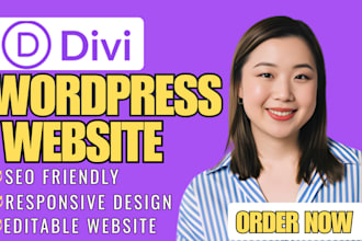 design redesign fix wordpress divi website as divi expert with divi theme