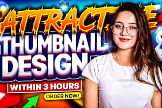 design professional eye catching youtube thumbnails