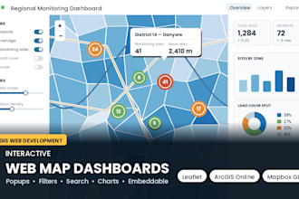 build interactive web maps and gis dashboards with leaflet and arcgis