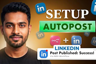 build n8n ai linkedin automation auto post viral content