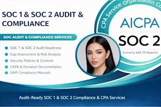 perform soc 1 and soc 2 audit and provide CPA audit report