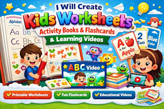 create kids worksheets activity books flashcards and learning videos