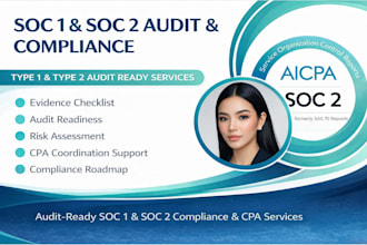 prepare soc 1 and soc 2 audit report compliance for startups and saas companies