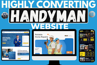 create a professional website for handyman and home service businesses