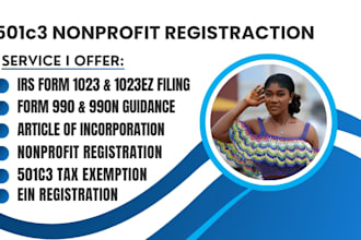 register nonprofit 501c3, file 1023ez, ein, bylaws, 990