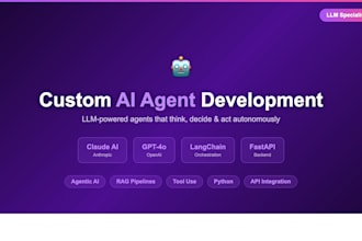 build a custom ai agent or llm powered automation for your business