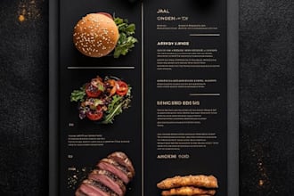 design modern menu restaurant menu digital menu