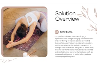 design yoga meditation app pitch deck wellness investor deck meditation pitch