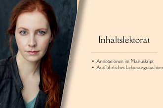 ein inhaltslektorat für deinen roman auf deutsch