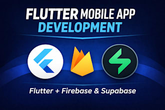 build a flutter mobile app with firebase or supabase backend