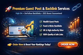 build high authority health  backlinks via health guest post