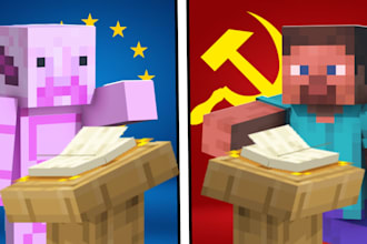 make a shiny minecraft thumbnail
