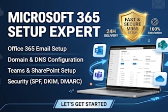 setup microsoft 365 outlook email for your domain in 1 hour