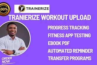 set up, transfer, and create workout programs on trainerize, everfit, and truec