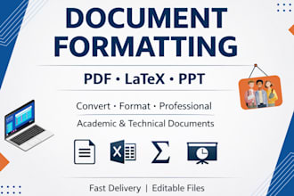 deliver professional academic document conversion and formatting