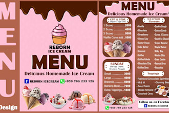 design professional restaurant menu, cafe menu or food menu