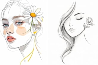 draw vector line art illustration, one line art, product and vector illustration