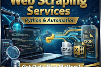 do web scraping, data scraping and data extraction using python