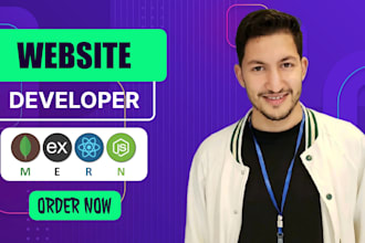 develop a fullstack mern web app with docker deployment