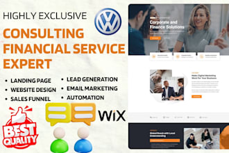 build consulting coaching website advisory business financial services website