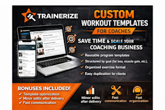 create custom trainerize workout program templates for coaches