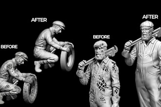 fix stl file for 3d printing, repair mesh, make model printable