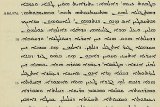 transcribe handwritten syriac text into digital format