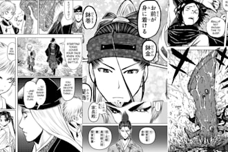 draw manga comic pages or webtoon panels as a professional manga artist