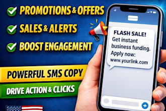 write high converting SMS marketing messages and SMS blast copy