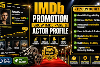 do imdb promotion grow imdb page actor profile do imdb marketing